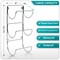 Sorbus Metal Wall Mounted Bathroom Towel Rack - Organizer for Towels, Washcloths, Hand Towels, Linens, Ideal for Bathroom, Spa, Salon